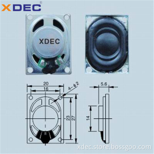 Professional mini audio speaker 4ohm 2w 2027 speaker